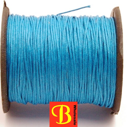 Waxkoord, 100 meter, blauw - Click Image to Close