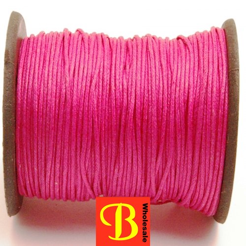 Waxkoord, 100 meter, fuchsia - Click Image to Close